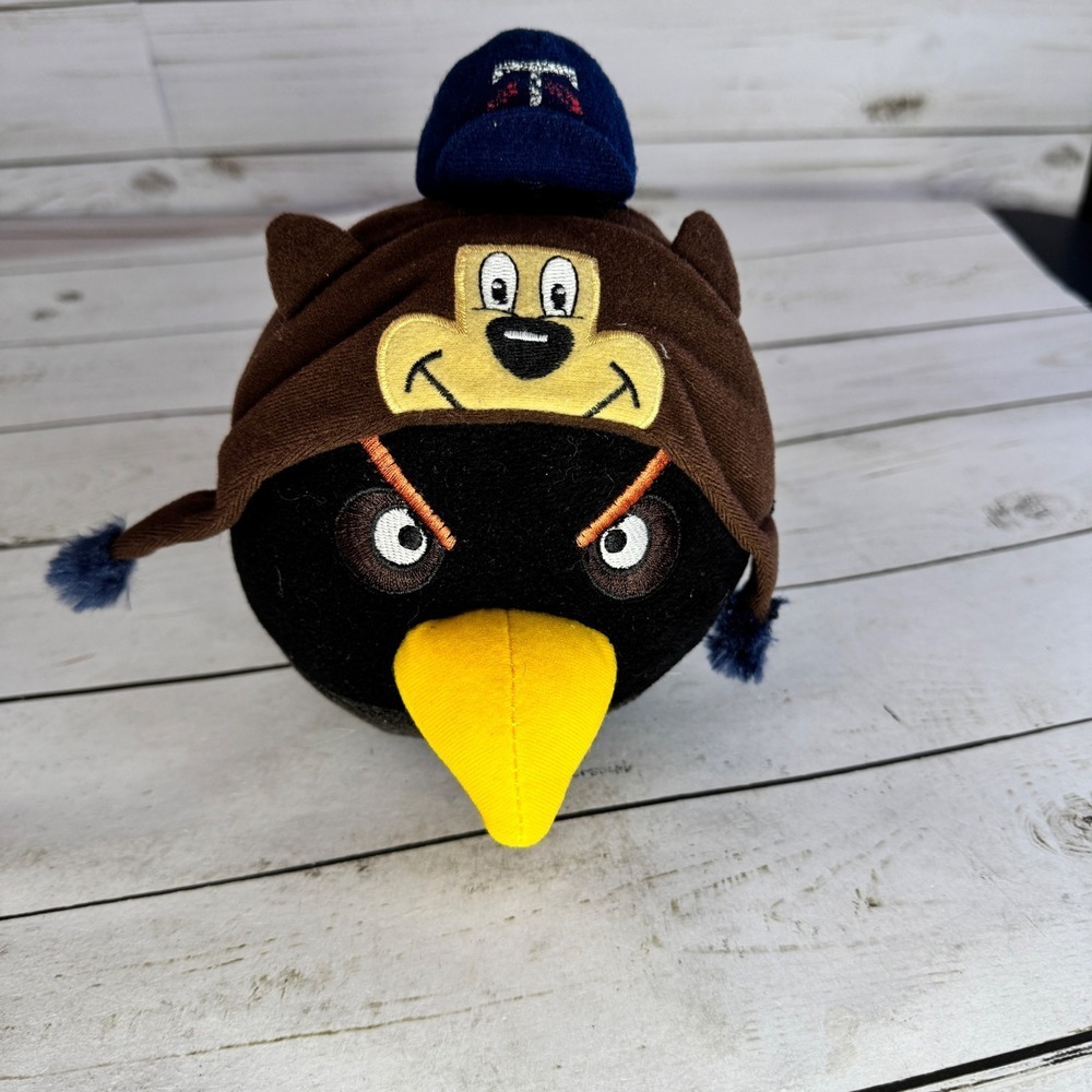 Angry Birds Bomb Bird Plush‎ Minnesota Twins Winter Costume 7" MLB